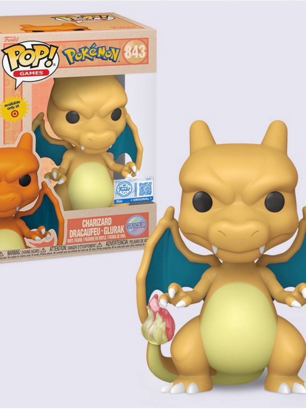 Pokemon x Target Exclusive Funko Pop! Pokémon Charizard (Soft Color) Figure #843